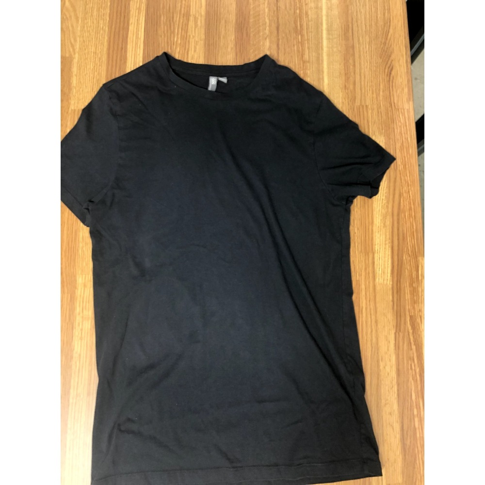 ASOS Mens Medium Black Crew Neck T Shirt Short Sleeve Casual Basic Cotton Tee